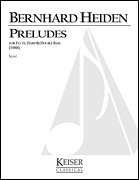 Préludes for Flute, Double Bass and Harp