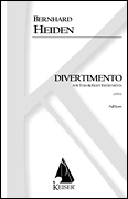 Divertimento for Tuba and Eight Instruments Full Score
