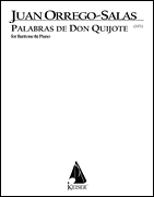 Palabras de Don Quijote, Op. 66 Baritone