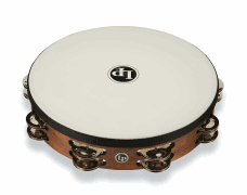 LP 10 Inch Worship Tambourine with Perfect-Pitch&reg; Synthetic Head Worship 10 Dbl Row