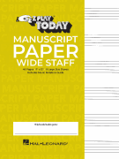 Manuscript Paper (Wide Staff) - “E-Z Play Today”