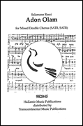 Product Cover for Adon Olam SATB Mixed Voices for Festivals and Shabbat Transcontinental Music Choral  by Hal Leonard