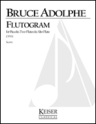 Flutogram Piccolo, Two Flutes and Alto Flute, Score and Parts