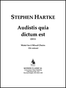 Audistis Quia Dictum Est: Motet for 4 Mixed Choirs (16 Voices)