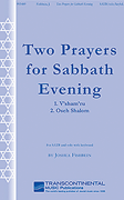 Two Prayers for Sabbath Evening