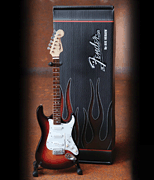 Fender™ Stratocaster™ – Classic Sunburst Finish Officially Licensed Miniature Guitar Replica