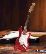 Fender™ Stratocaster™ – Classic Red Finish Officially Licensed Miniature Guitar Replica