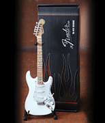 Fender™ Stratocaster™ – Olympic White Finish Officially Licensed Miniature Guitar Replica