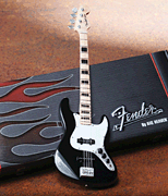 Fender™ Jazz Bass™ – Black Finish Officially Licensed Miniature Guitar Replica