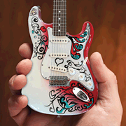 Jimi Hendrix Monterey Stratocaster™ Officially Licensed Miniature Guitar Replica