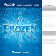 Frozen – Music Manuscript Paper Wide-Staff