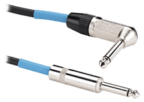 Tourtek Instrument Cables 3-Foot Instrument Cable with 1 Right Angle Connector