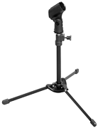 “Nu-Era” Lightweight Tabletop and Kick Drum Mic Stand Mic Stand with Mic Clip and Bag, KB810 Model