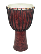 Red Marble Rope Tuned Djembe 10″
