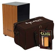 Cajon Starter Pack Supremo 29 Series Cajon from Tycoon Percussion with Bag and Getting Started on Cajon DVD