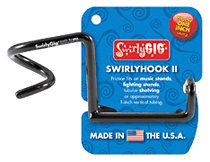 The SwirlyHook II Accessory Holder for 1″ Tubing – Solo (Single)