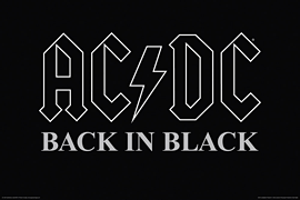 AC/DC – Back in Black – Wall Poster 24 inches x 36 inches