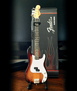 Fender™ Precision Bass – Sunburst Finish Miniature Guitar Replica Collectible