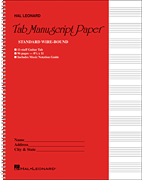 Guitar Tablature Manuscript Paper – Wire-Bound Manuscript Paper