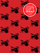 Hal Leonard Wrapping Paper – Drumset Theme