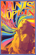 Janis Joplin Concert – Wall Poster
