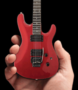Joe Satriani Candy Apple Red Model Miniature Guitar Replica Collectible