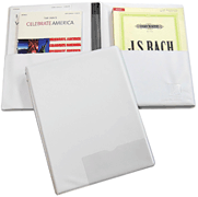 Marlo Choral Folder White 9.25“ X 12” with Elastic Ties and Pockets
