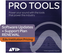 Pro Tools – Legacy Upgrade with 12 Months of Upgrades Institution (Renewal): Annual Upgrade and Support Plan