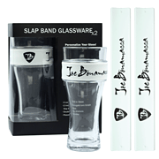 Joe Bonamassa 2-Pack Slap Band Pint Size Glassware White Band/ Black Letters