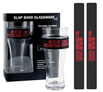 Lynyrd Skynyrd 2-Pack Slap Band Pint Size Glassware – Freebird Black Band/ Red