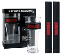 Soundgarden 2-Pack Slap Band Pint Size Glassware Black Band/ Red