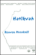 Hatikvah (The National Anthem Of Israel) (SATB)