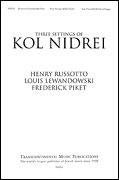 Cover for Three Settings of Kol Nidrei (Collection) : Transcontinental Music Choral by Hal Leonard