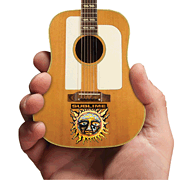 Sublime – Acoustic Guitar with Sun Face and Logo Officially Licensed Miniature Guitar Replica