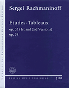 Etudes-Tableaux Op. 33 (1st and 2nd Versions), Op. 39 Urtext of the Rachmaninoff Critical Edition<br><br>Piano Solo