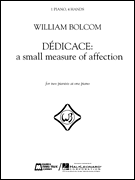 Dédicace – A Small Measure of Affection 1 Piano, 4 Hands