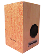 29 Series Gig Box Cajon – Siam Oak with Hand Painted Front Plate Model TKWPC-29
