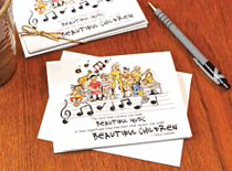 Beautiful Music, Beautiful Children Notecards Set of 10 Cards