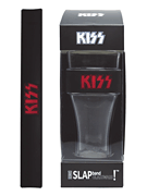 KISS Slap Band Single Pint Glassware Black Band/ Red Logo