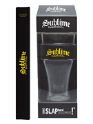 Sublime Slap Band Single Pint Glassware Black Band/ Yellow Logo