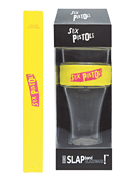 Sex Pistols Slap Band Single Pint Glassware Yellow Band/ Pink Logo
