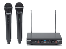 Stage 212 Frequency-Agile, Dual-Channel Handheld VHF Wireless System, E Band