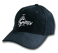 Black Classic Drum Logo Baseball Hat