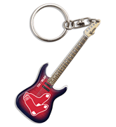 Boston Red Sox Electric Guitar Keychain