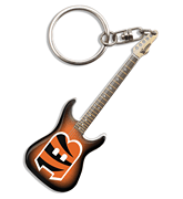 Cincinnati Bengals Electric Guitar Keychain
