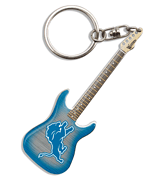 Detroit Lions Electric Guitar Keychain