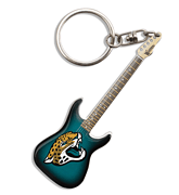 Jacksonville Jaguars Electric Guitar Keychain