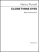 Close Thine Eyes Basso Continuo Part
