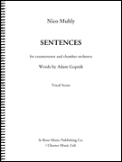 Sentences Countertenor and Chamber Orchestra<br><br>Vocal Score