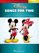 Disney Songs for Two Alto Saxes Easy Instrumental Duets